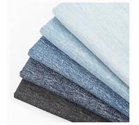 Black Denim Fabric for Sewing, Crafting |Medium-Weight Material |Jean Material (63''x20'') Cotton Non-Stretch for Jeans, Jackets & DIY Sewing(Blue C,1x1.6M)
