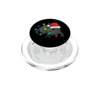Black Desert Rain Frog Santa Hat Christmas Tree Lights PopSockets PopGrip for MagSafe