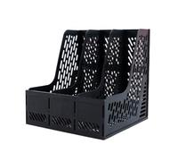 Black Desktop File nizer - Document Storage Rack for Office Information & Contract Classification Efficient File Management Solution for Home & Workplace