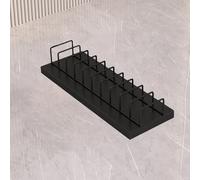 Black Desktop Tile Display Stand - 6.3in Ceramic Sample Holder &Shelf for Trade Shows Retail Stores Small Tile Samples Building Materials Display Rack.