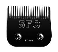 Black Detachable Pet Dog Cat Grooming Clipper Blade,Compatible for Andis,AG,AGC,AGP,AGRC,Compatible for Wahl,KM10 Series,Animals Clippers Trimmer Replacement Parts(5FC(6.3mm))
