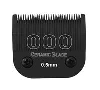 Black Detachable Pet Dog Cat Grooming Clipper Blade,Compatible for Andis,AG,AGC,AGP,AGRC,Compatible for Wahl,KM10 Series,Animals Clippers Trimmer Replacement Parts(OOO(0.5mm))