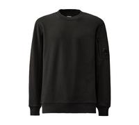 Black Diagonal Fleece Lens Crew Sweatshirt - male - C.P. Company - Sweatshirts - Black - XL - Sweatshirts & Hoodies XL