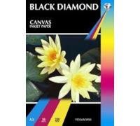 Black Diamond 100 Sheets Quality A3 220gsm White Matt Canvas Textured Hi Resolution (7220 dpi) Inkjet Paper
