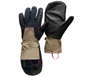 Black Diamond - Alpine touring gloves - Cirque Gloves Black Walnut for Men in Leather - Size S Black S