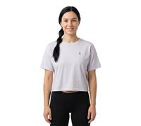 Black Diamond Diamond Crop Short Sleeve T-shirt Grey XS Woman