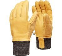 Black Diamond - Ski gloves - Dirt Bag Gloves Natural for Men, in Leather - Yellow Yellow XS