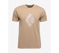 Black Diamond Engineered Diamond Short Sleeve T-shirt Beige L Men