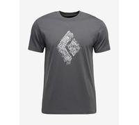 Black Diamond Engineered Diamond Short Sleeve T-shirt Dark Grey - XS