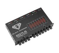 Black Diamond EQ7LS 7-Band Stereo Equalizer/Crossover Pre Amp Equalizer Car Audio EQ with Front Rear + Sub Output