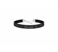 Black Diamond Festival Choker Necklace - 40 cm x 1.7 cm Sparkling Rhinestone Collar, Statement Bling Accessory for Parties & Events