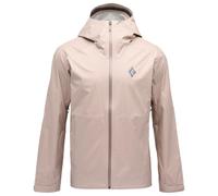 Black Diamond - Waterproof and breathable Jacket - M Fineline Stretch Shell Moonstone for Men - Size 167-184 cm - Beige Beige 167-184 cm