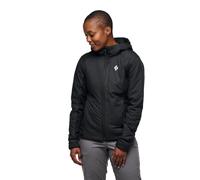 Women's hooded sweatshirt Black Diamond First Light Hybrid Noir L
