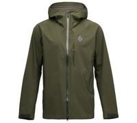 Black Diamond - Waterproof and breathable Mountaineering Jacket - M Highline Stretch Shell Dark Moss for Men - Size L - Khaki Khaki L