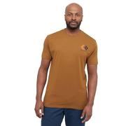 BLACK DIAMOND Mens Faded Short Sleeve T-Shirt, Dark Curry, Medium