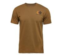 BLACK DIAMOND Mens Faded Short Sleeve T-Shirt, Dark Curry, S