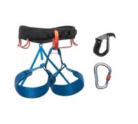 Black Diamond Mens Momentum Harness - Pilot Package - Complete Rock Climbing Package, Kingfisher 24, Large
