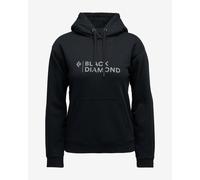 Black Diamond Mini Stacked Hoodie Black Women - XS