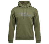 Black Diamond - Mini Stacked PO Hoody - Hoodie size L, olive