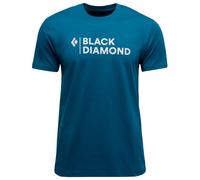 Black Diamond Mini Stacked Short Sleeve T-shirt Blue XL Men