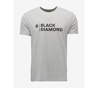 Black Diamond Mini Stacked Short Sleeve T-Shirt Light Grey - S