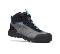 Black Diamond Mission Leather Mid WP (Steel Grey costal Blue) Women's approach shoe