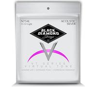 Black Diamond N754L Silverwound Acoustic Guitar Strings, Light