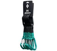 Black Diamond - Pack of 6 climbing quickdraws - Hotforge Hybrid Quickpack 12 Cm Clean Green Green one size