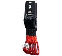 Black Diamond - Pack of 6 climbing quickdraws - Hotforge Hybrid Quickpack 12 Cm Octane - Red Red one size