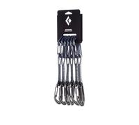 Black Diamond - Pack of 6 lightweight climbing quickdraws - Miniwire Quickpack 12 cm in Nylon - Grey Grey one size