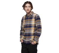 Black Diamond Project Flannel Long Sleeve Shirt Brown,Blue S Man