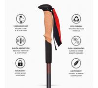 Black Diamond - Pursuit Shock Steel Grey-Octane - S-M - Hiking poles