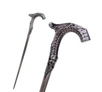 Black Diamond Scale Curved Handle Cane, Ergonomic Non-Slip Grip, Sturdy and Durable Portable Unisex Also a Fashion Accessory