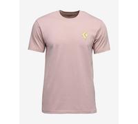 Black Diamond Shredded Short Sleeve T-shirt Light Pink - M