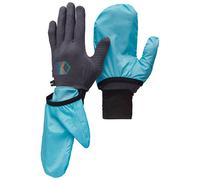 Black Diamond - Softshell trail running gloves - Deploy Wind Hood Gloves Carbon-Glacier for Men in Nylon - Size S - Blue Blue S