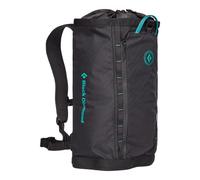 Black Diamond STREET CREEK 24 BACKPACK, sturdy pack in a haulbag design, Black-Teal, 24 L