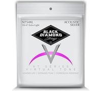 Black Diamond Strings® N754XL Acoustic Silver wound Extra Light .010P.014P.023S.030S.039S.047S