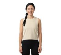 Black Diamond Stripe Sleeveless T-shirt Beige S Woman