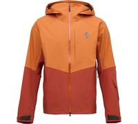 Black Diamond - Veste de ski de randonnée imperméable et respirante - M Recon Stretch Shell Saffron Burnt Sienna for Men in Nylon - Size XL - Orange Orange XL
