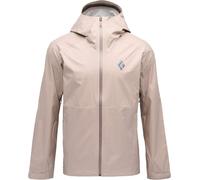 Black Diamond - Waterproof and breathable Jacket - M Fineline Stretch Shell Moonstone for Men - Size 159-176 cm - Beige Beige 159-176 cm
