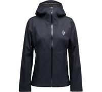 Black Diamond - Waterproof and breathable Jacket - W Fineline Stretch Shell Black for Women - Size S Black S