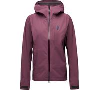 Black Diamond - Waterproof and breathable Mountaineering Jacket - W Highline Stretch Shell Fig for Women - Size M - Burgundy Burgundy M