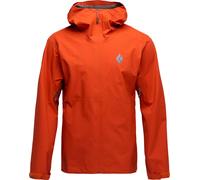 Black Diamond - Waterproof and windproof hiking jacket - M Strataline Stretch Shell Burnt Sienna for Men in Nylon - Size M - Orange Orange M