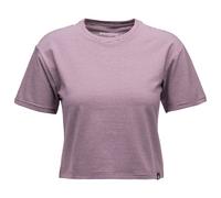 Black Diamond - Women's BD Stripe Crop S/S Tee - T-shirt size M, pink/purple