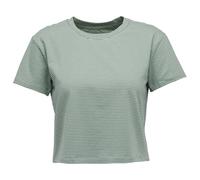 Black Diamond - Women's BD Stripe Crop S/S Tee - T-shirt size XL, grey