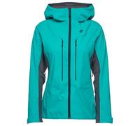 Black Diamond - Women's Dawn Patrol Hybrid Shell - Waterproof jacket size S, turquoise