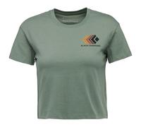 Black Diamond - Women's Faded Crop S/S Tee - T-shirt size L, green
