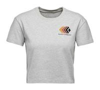 Black Diamond - Women's Faded Crop S/S Tee - T-shirt size XL, grey