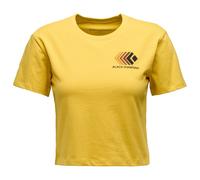 Black Diamond - Women's Faded Crop S/S Tee - T-shirt size XL, yellow