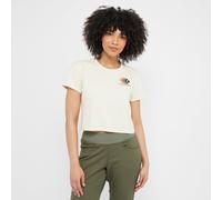 Black Diamond Women's Faded Crop Tee - White, White